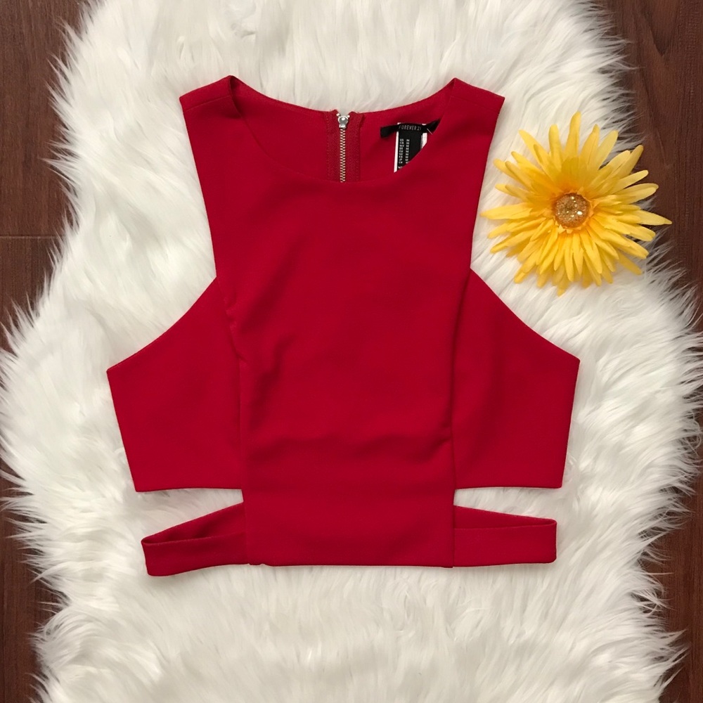 FOREVER 21 | Crop Top | Red | Size M